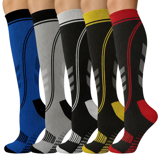 Plusock Support Sport Compression Socks(5 Pairs) - Multicolor - S/M - image 0