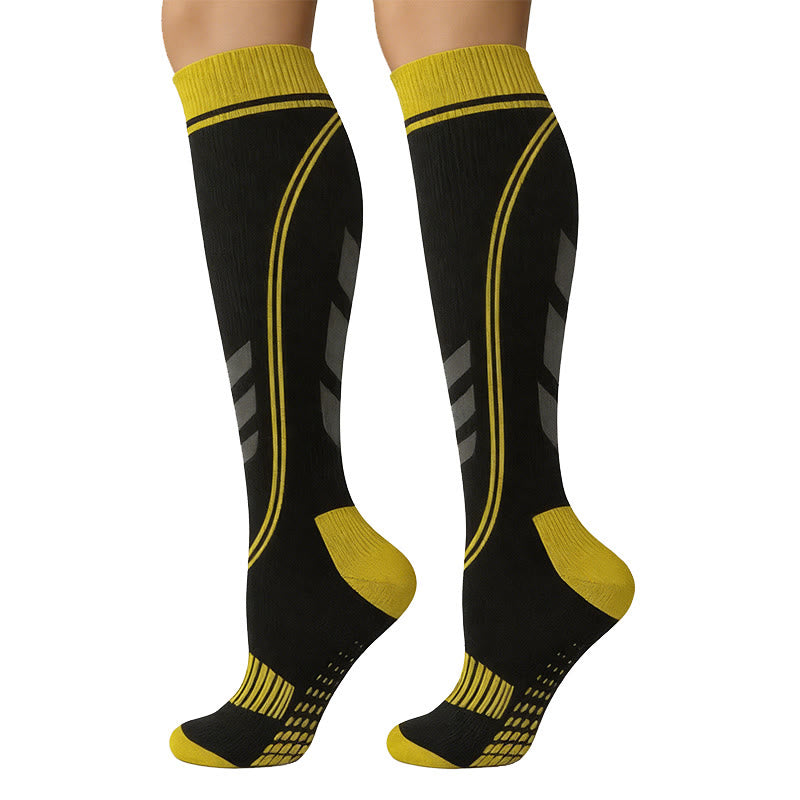 Plusock Support Sport Compression Socks(5 Pairs) - Yellow - S/M - image 9