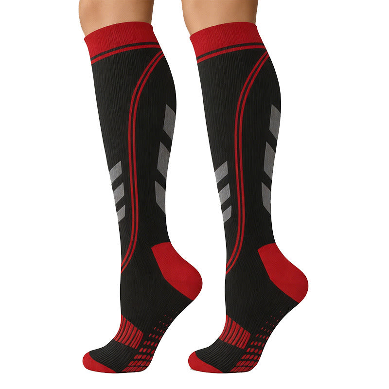 Plusock Support Sport Compression Socks(5 Pairs) - Red - S/M - image 8