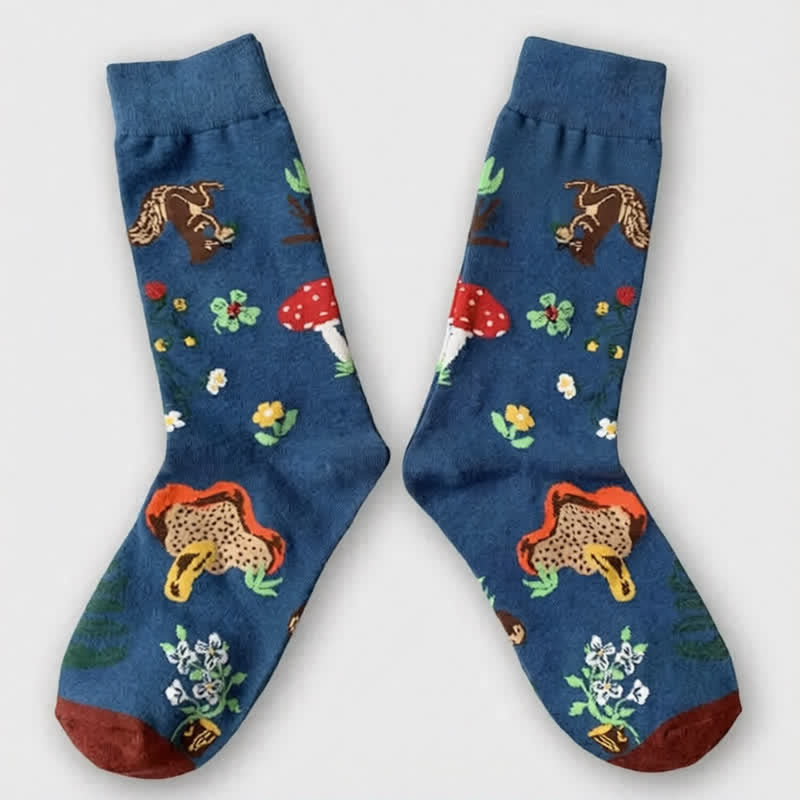 Plusock Easter Mushroom Ribbed Quarter Socks (3 Pairs) - image 4