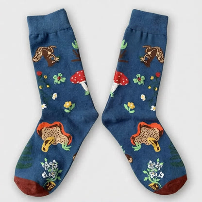 Plusock Easter Mushroom Ribbed Quarter Socks (3 Pairs) - image 4