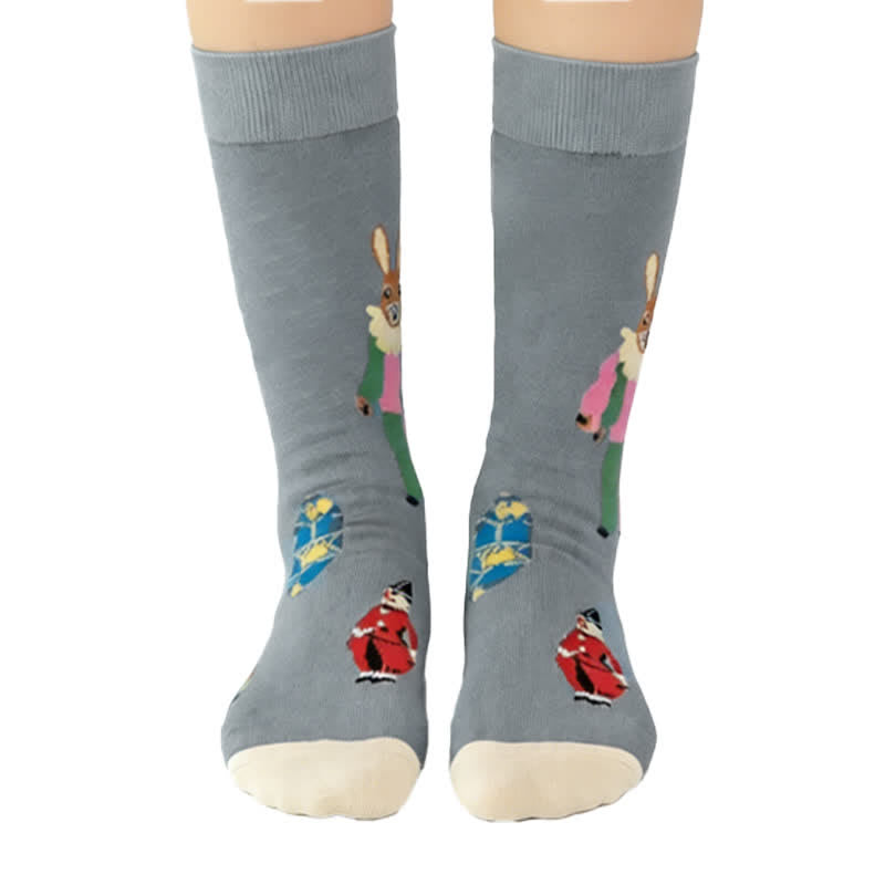 Plusock Easter Mushroom Ribbed Quarter Socks (3 Pairs) - image 3