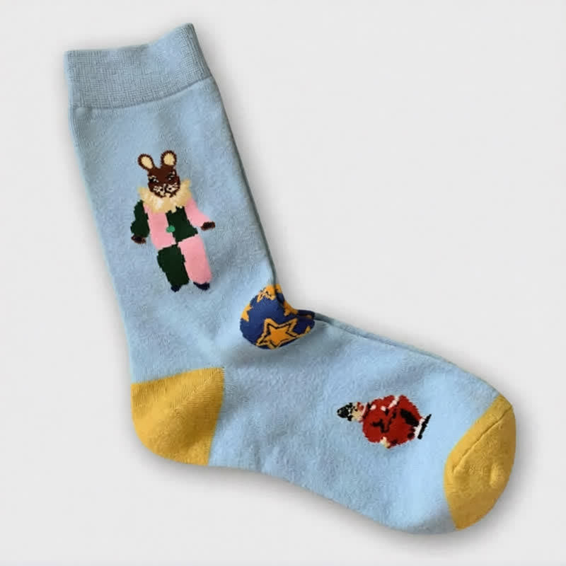 Plusock Playful Easter Rabbit Quarter Socks (3 Pairs) - image 5