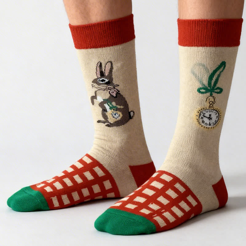Plusock Easter Rabbit Quarter Socks(3 Pairs) - image 1