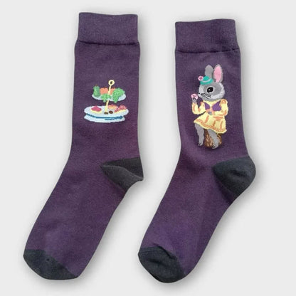 Plusock Easter Rabbit Quarter Socks(3 Pairs) - image 6
