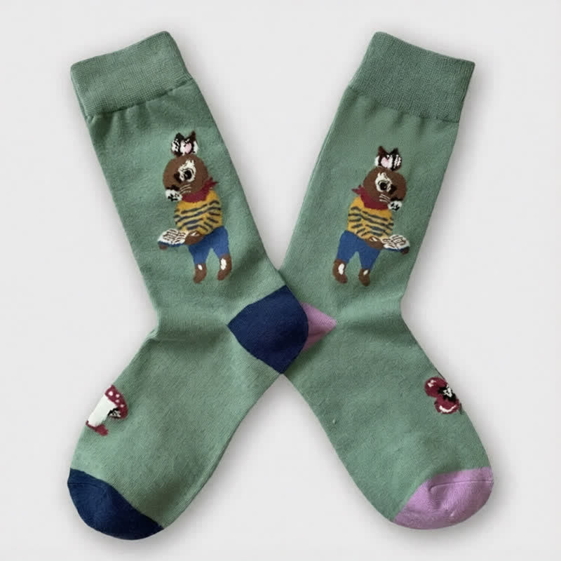 Plusock Easter Rabbit Quarter Socks(3 Pairs) - image 5
