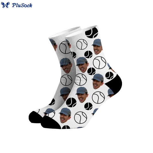 Plusock Custom Tennis Ball Face Socks - image 0