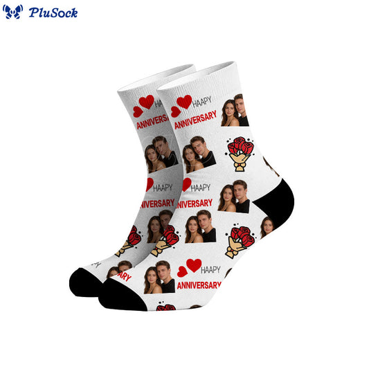 Plusock Custom Anniversary Face Socks - image 0