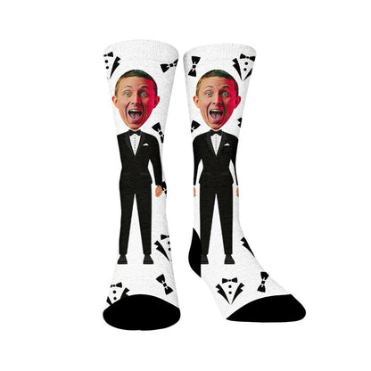 Plusock Custom Suit Bid Head Face Socks - Sample - EU37-44(US4-10) - image 1