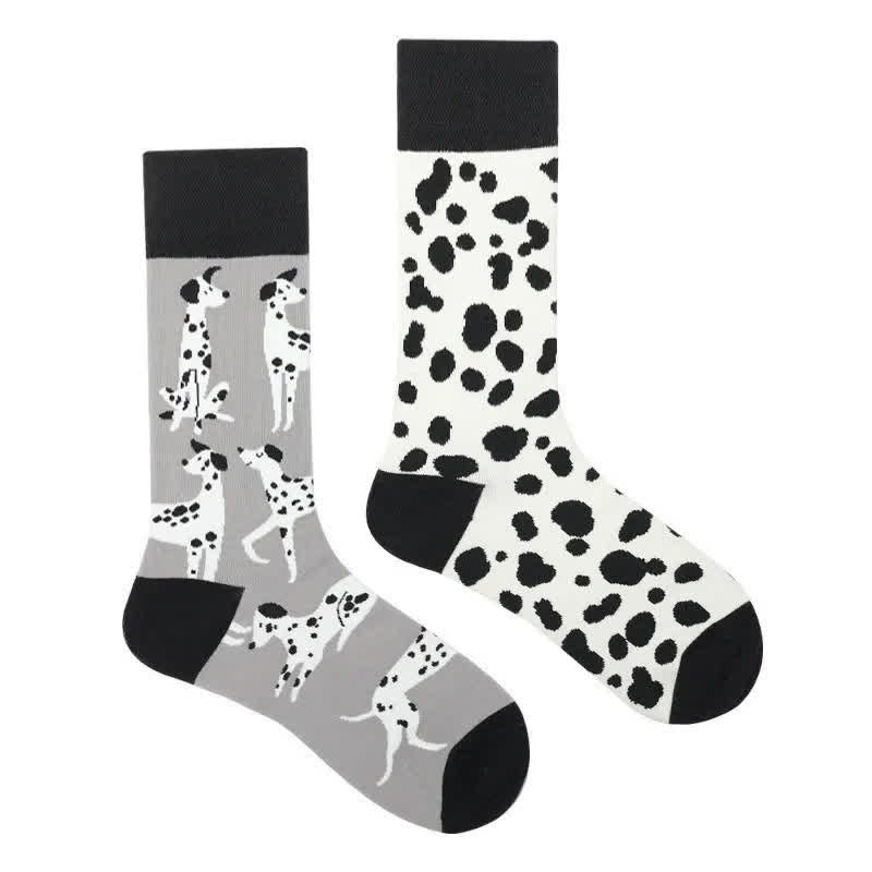 Plusock Dalmatian Cartoon Quarter Socks - image 1