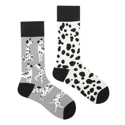 Plusock Dalmatian Cartoon Quarter Socks - image 1