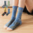 Plusock Vintage Floral Ribbed Quarter Socks(4 Pairs) - Multicolor - EU36-43(US3-9) - image 0