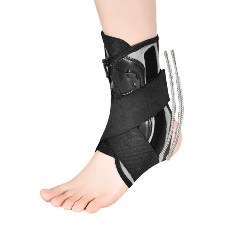 Plusock Spring Foot Support Protection Ankle Brace - Black - M - image 0