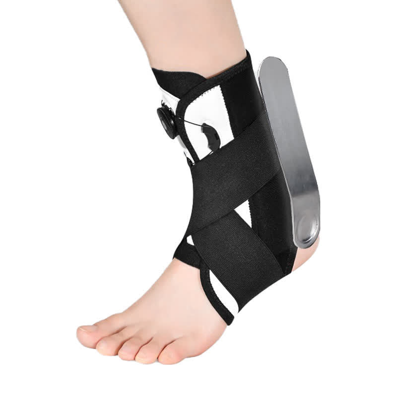 Plusock Aluminum Plate Foot Support Protection Ankle Brace - Grey - M - image 1