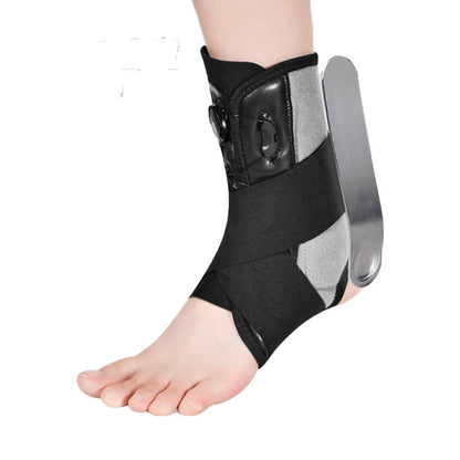 Plusock Aluminum Plate Foot Support Protection Ankle Brace - Black - M - image 0