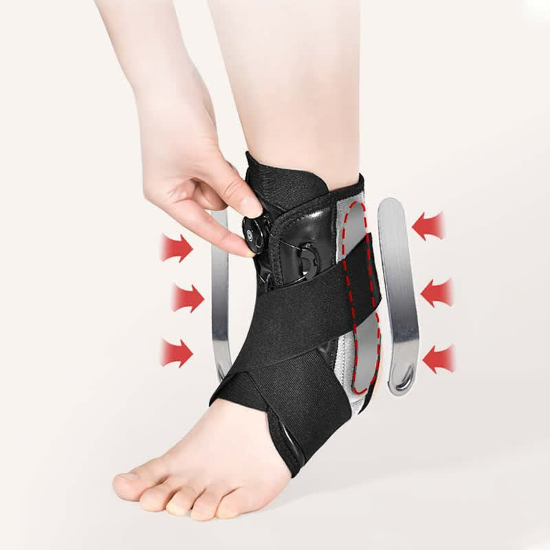 Plusock Adjustable Aluminum Plate Foot Support Ankle Brace - image 3