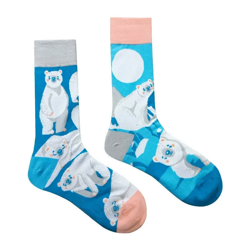 Plusock Polar Bear Quarter Socks - image 1