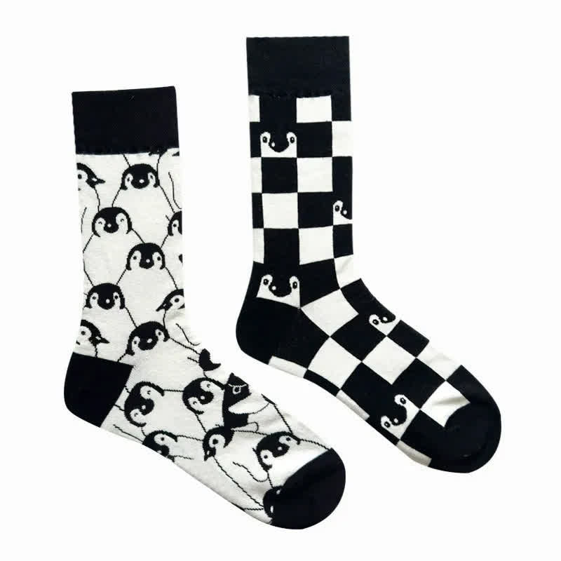 Plusock Penguin Cartoon Quarter Socks - image 1