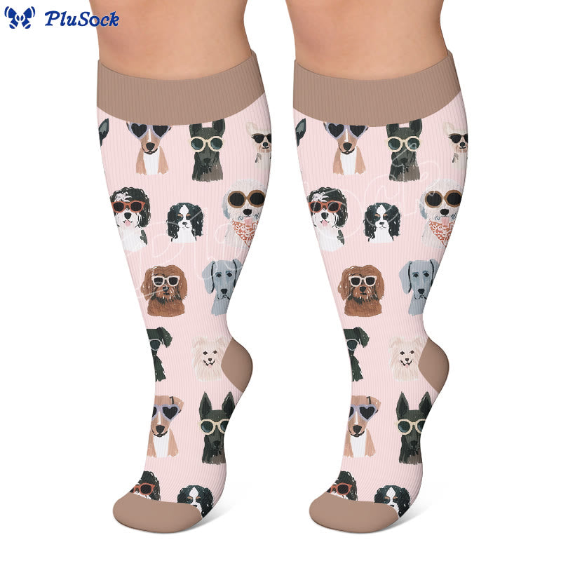 Plusock Plus Size Pet Carnival Compression Socks - image 2