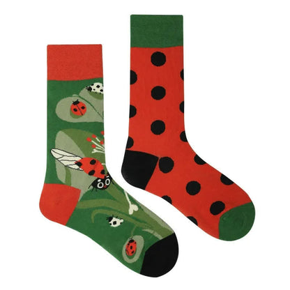 Plusock Ladybug Polka Dots Quarter Socks - image 1