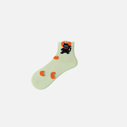Plusock Cute Cartoon Quarter Socks(5 Pairs) - image 5