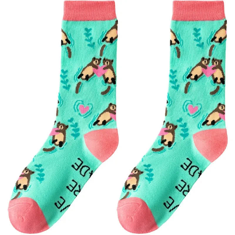 Plusock Cute Cartoon Animal Quarter Socks(3 Pairs) - image 1