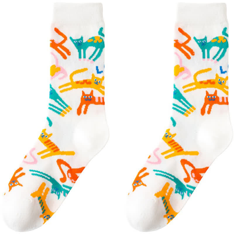 Plusock Cute Cartoon Animal Quarter Socks(3 Pairs) - image 2