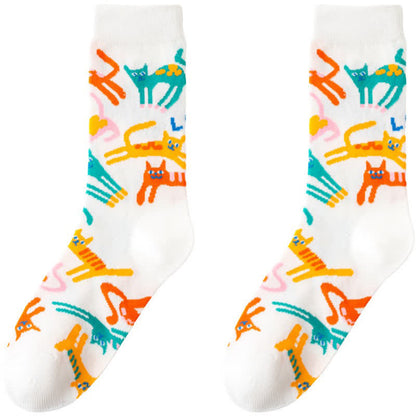 Plusock Cute Cartoon Animal Quarter Socks(3 Pairs) - image 2