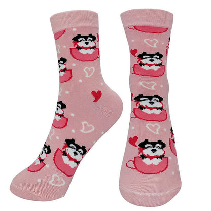 Plusock Cute Colorful Dog Quarter Socks(4 Pairs) - image 4