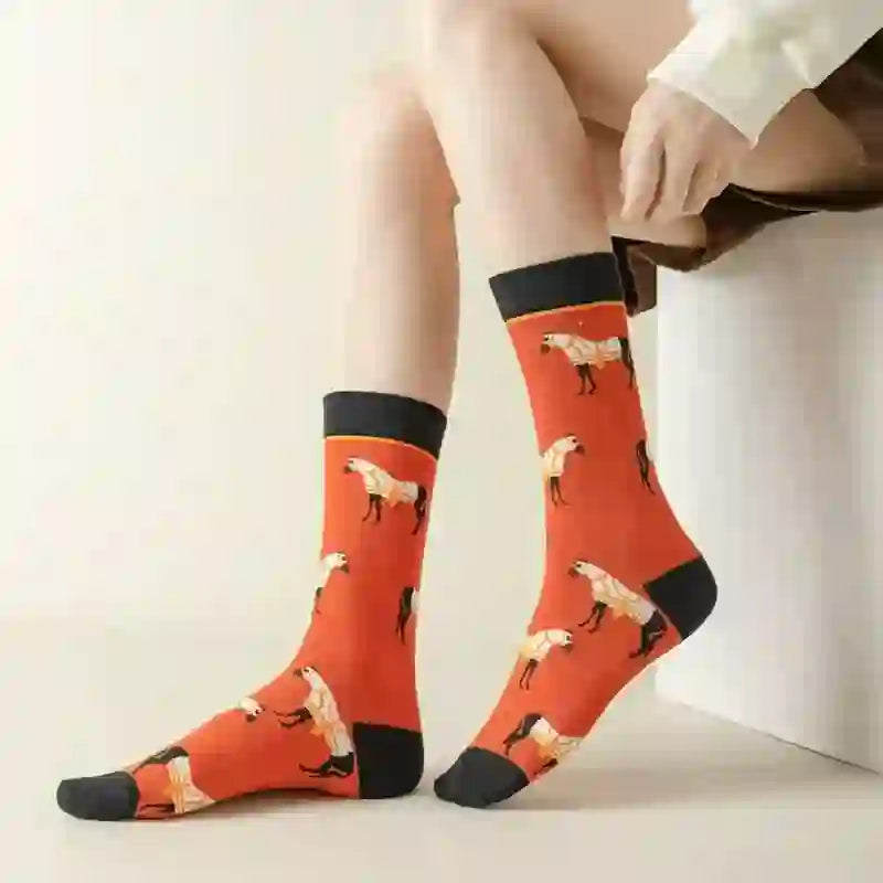 Plusock Cartoon Horse Quarter Socks(3 Pairs) - image 2