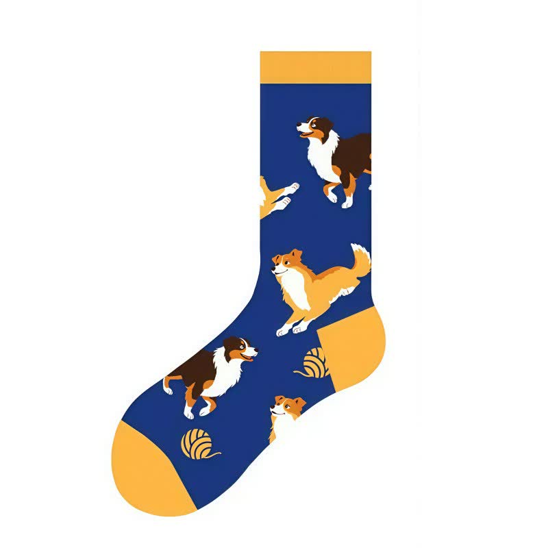 Plusock Playful Cartoon Quarter Socks(4 Pairs) - image 1