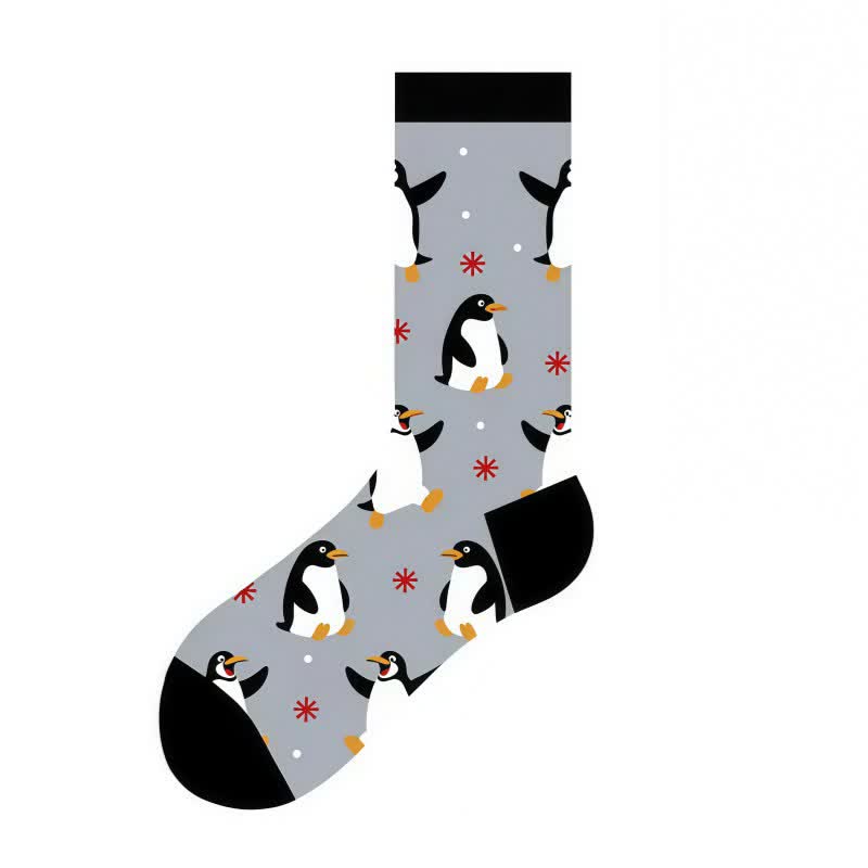 Plusock Cute Animal Print  Quarter Socks(4 Pairs) - image 4