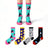 Plusock Cute Animal Print  Quarter Socks(4 Pairs) - Multicolor - EU37-46(US4-12) - image 0