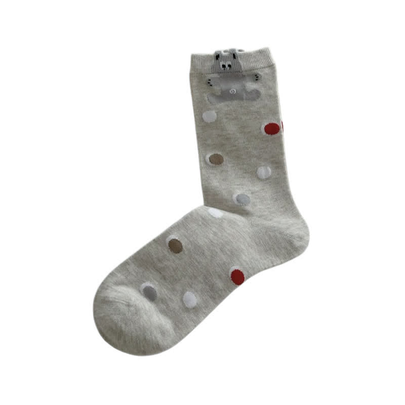 Plusock Cute Pattern Heart Socks(5 Pairs) - image 3