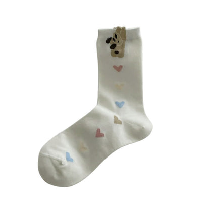 Plusock Cute Pattern Heart Socks(5 Pairs) - image 6