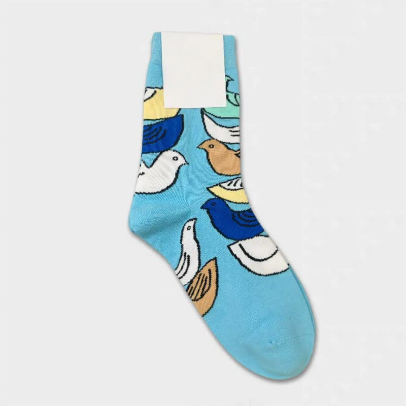 Plusock Colorful Bird Quarter Socks(3 Pairs) - image 2