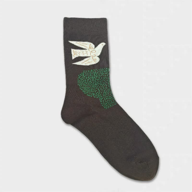 Plusock Colorful Bird Quarter Socks(3 Pairs) - image 4