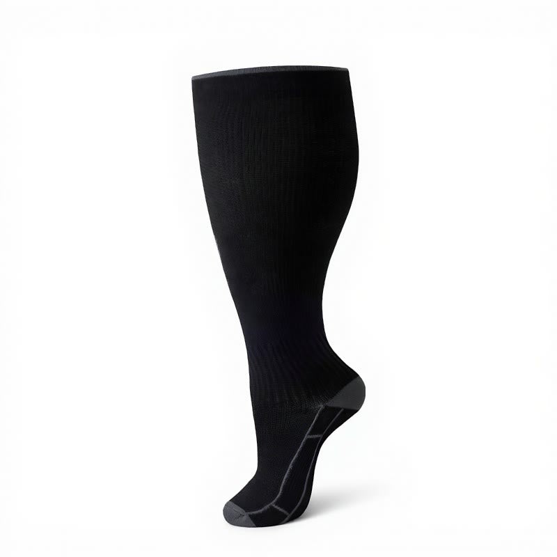 Plusock Plus Size Classic Solid Compression Socks - image 11
