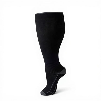 Plusock Plus Size Classic Solid Compression Socks - image 11