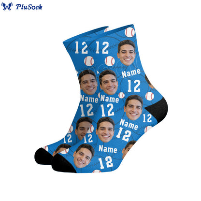Plusock Number Name Face Custom Socks - image 4