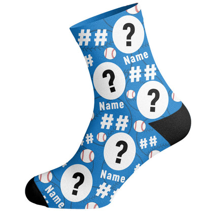 Plusock Number Name Face Custom Socks - image 10