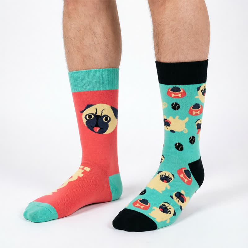 Plusock Cute Dog Quarter Socks - Orange - EU35-43(US2-9) - image 0