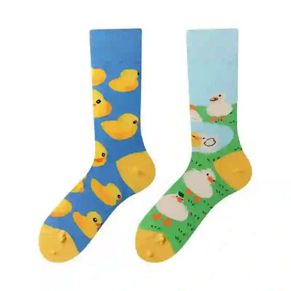 Plusock Cute Goose Duck Quarter Socks - image 1