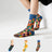 Plusock Playful Painting Pattern Quarter Socks(3 Pairs) - Multicolor - EU35-43(US2-9) - image 0