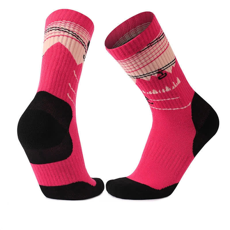 Plusock Wool Cushioned Hiking Quarter Socks - Red - EU35-39(US2-6) - image 5