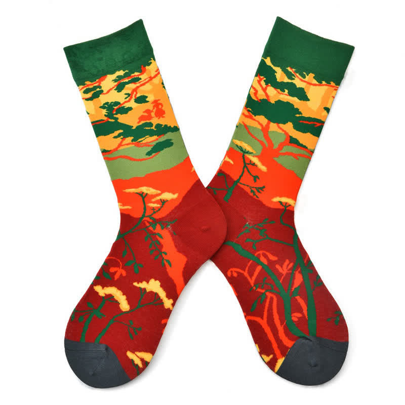 Plusock Vintage Countryside Quarter Socks(3 Pairs) - Black - EU35-42(US2-8.5) - image 4