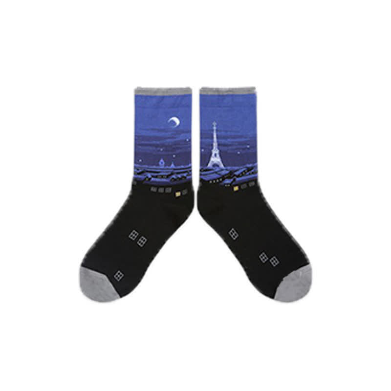 Plusock Castle Sunset Quarter Socks(3 Pairs) - Grey - EU35-40(US2-7) - image 11