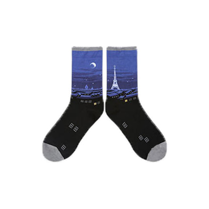 Plusock Castle Sunset Quarter Socks(3 Pairs) - Grey - EU35-40(US2-7) - image 11