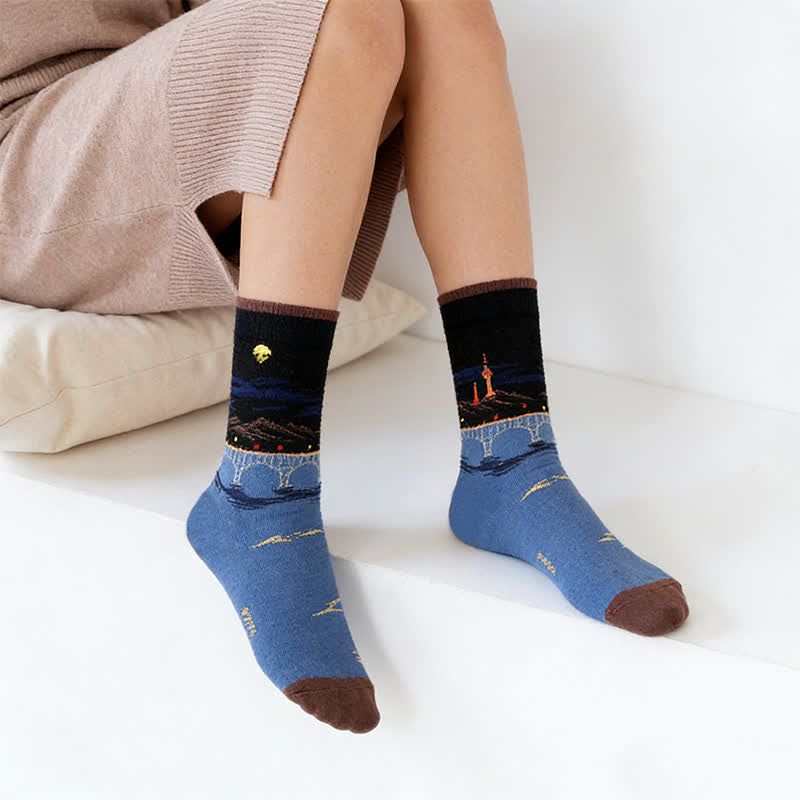 Plusock Castle Sunset Quarter Socks(3 Pairs) - image 5