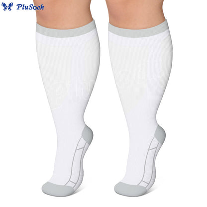 Plusock Plus Size Classic Solid Compression Socks - image 2